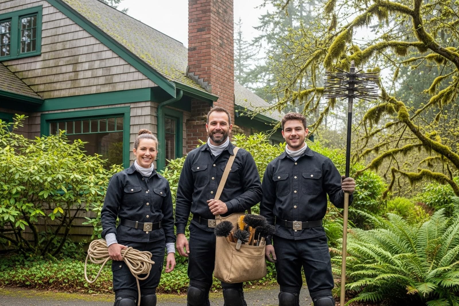 The local chimney sweep crew serving Bellevue, WA
