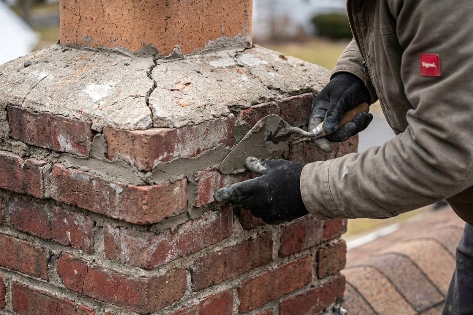 Masonry Repair (Crown / Repointing) in Issaquah, King County, WA — chimney crown repair and repointing