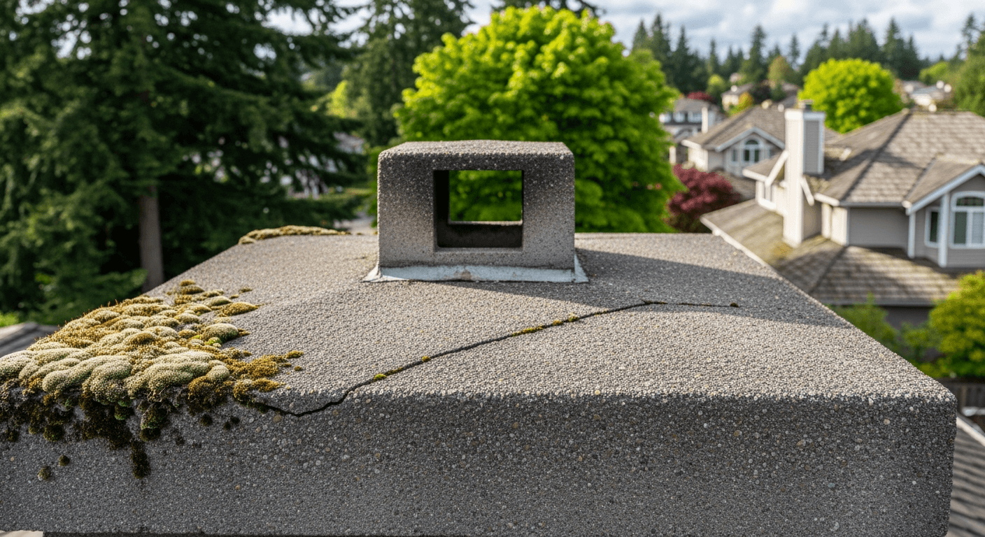 Chimney Crown Damage and Moss: What Bellevue Homeowners Need to Know Before Winter
